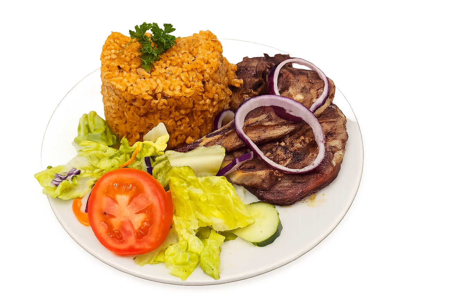 Jollof Rice with Afra Chicken